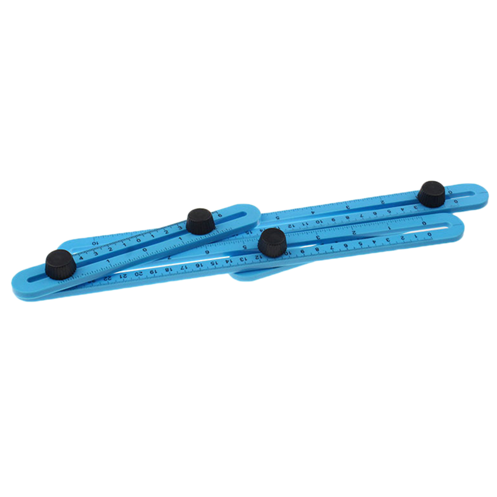 Angleizer Template Tool Measuring Four-Sided Multi Angle Ruler Blue