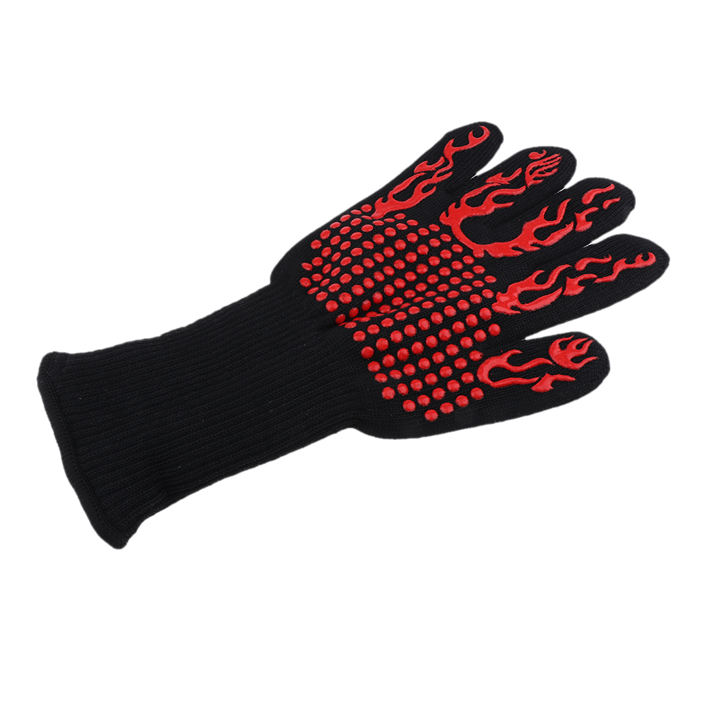 1pc BBQ Fireproof Glove 800°C Heat Resistant for Fireplace, Grilling ...