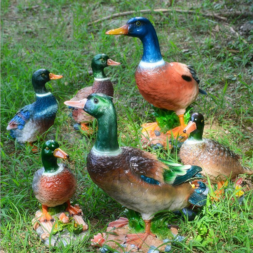 resin ducks for the garden