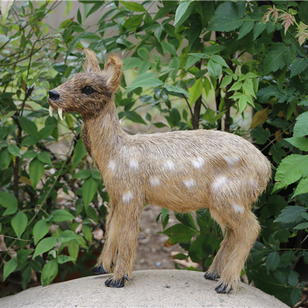 River Deer Figurine Statue Artificial Deer  Miniatures Model Kids Toy