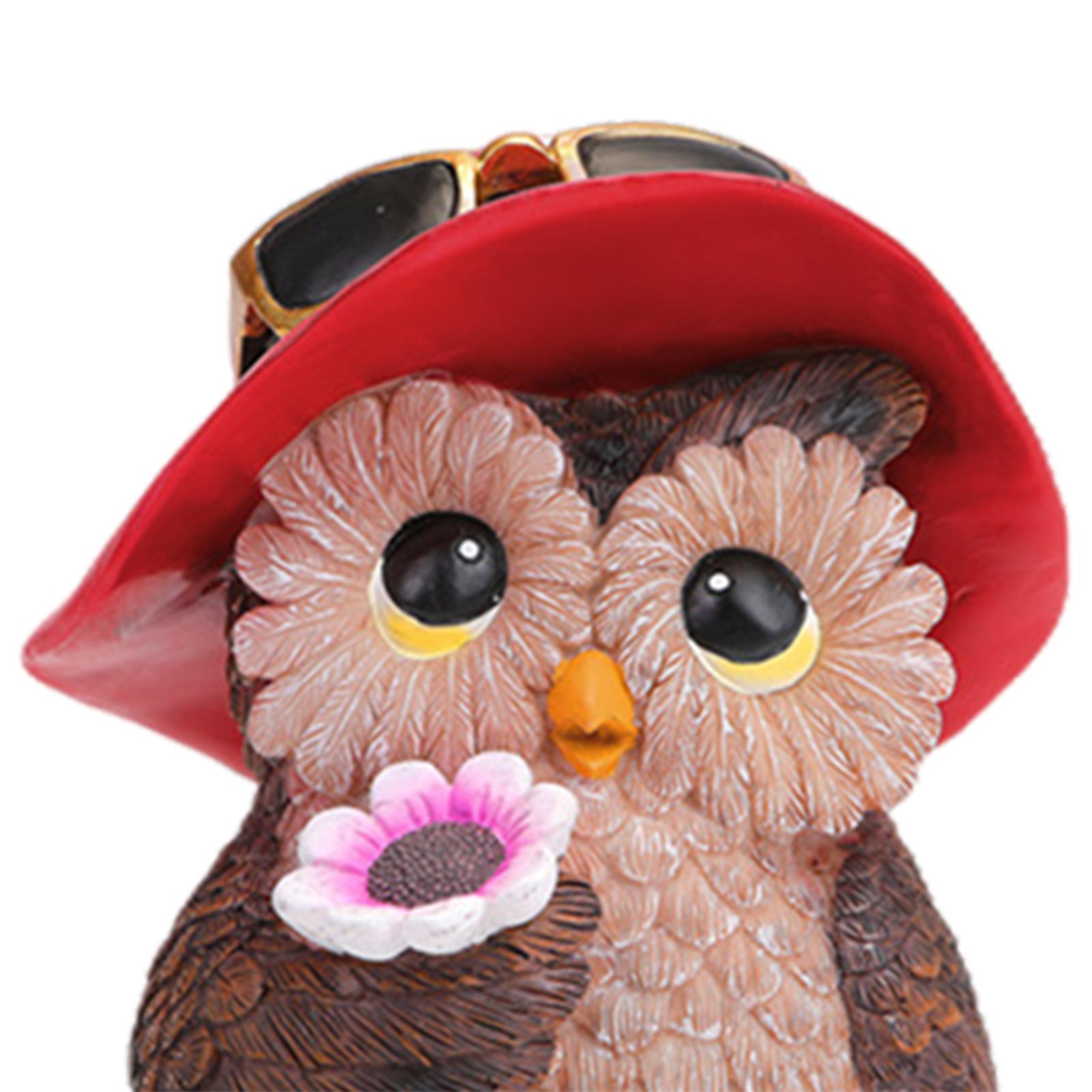 Garden Owl Statue Ornament Lawn Ornaments for Backyard, Patio Ornaments