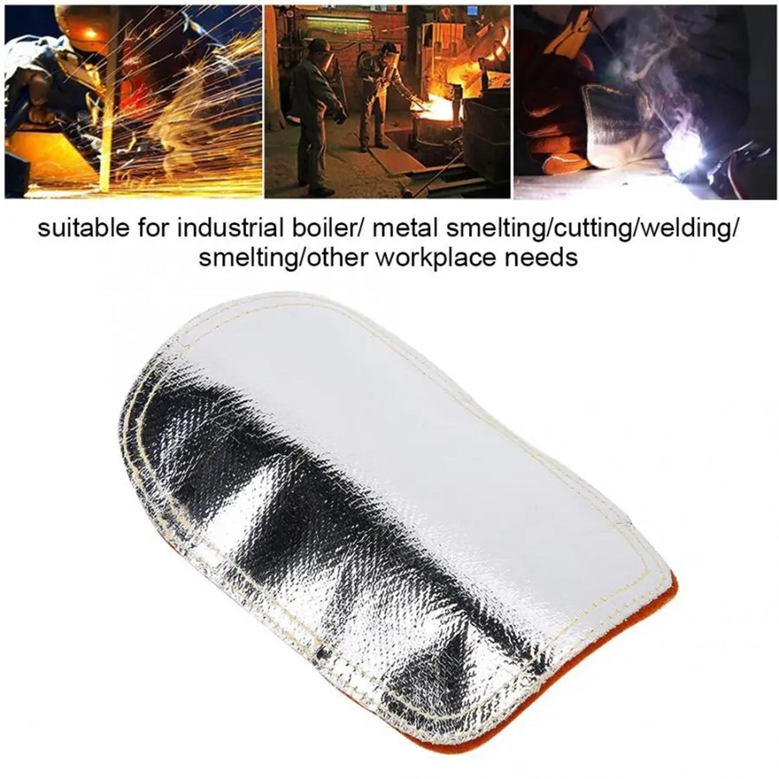3xHand Heat Shield Welding Gloves Pad for Cutting Metal Smelting Camping
