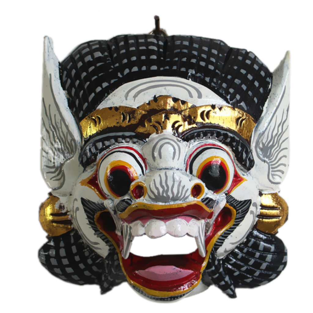 Vintage Wooden Art Carved Thailand Mask Thai Wall Sculpture ing Decor