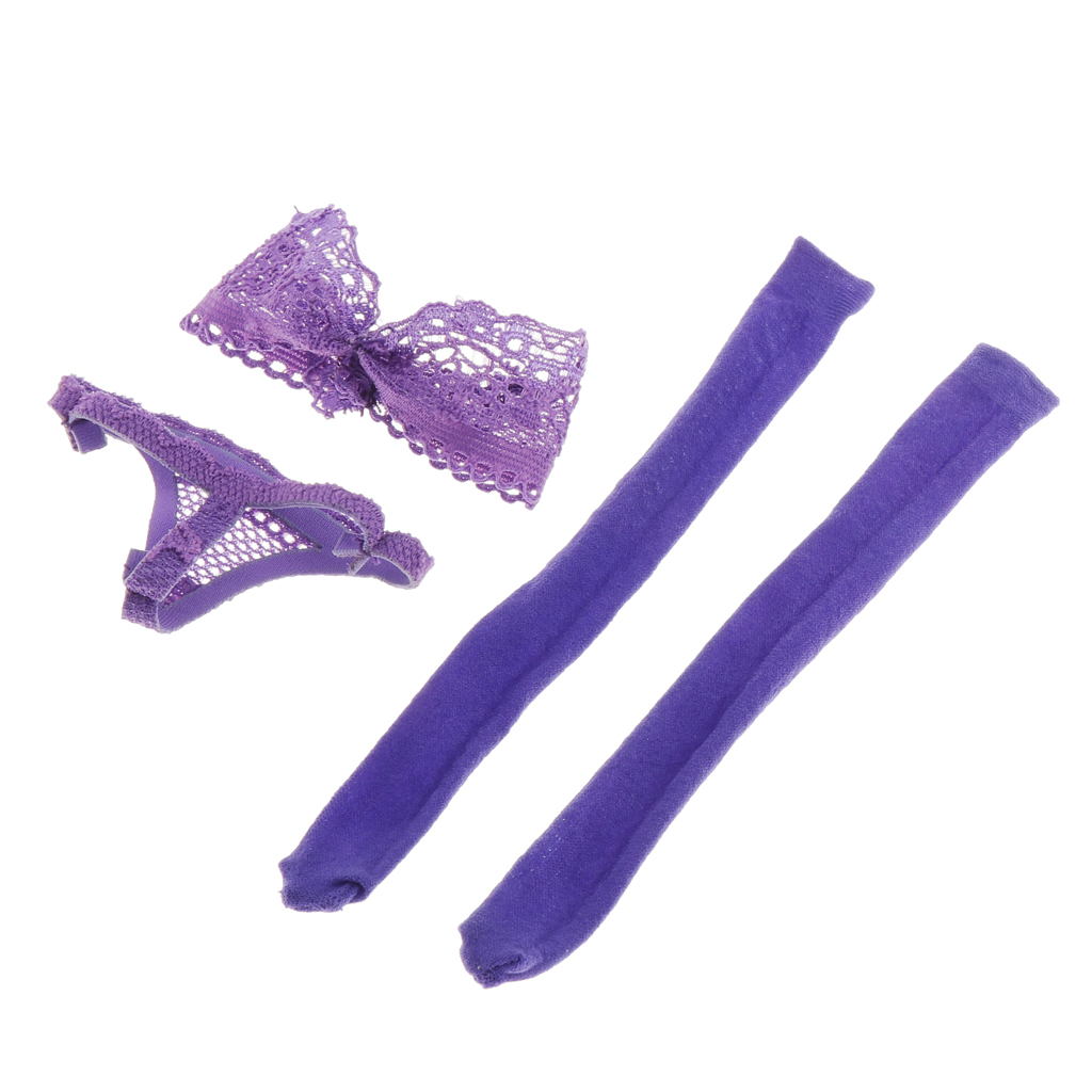 1/6 Scale Lace Underwear Suit Kit Purple