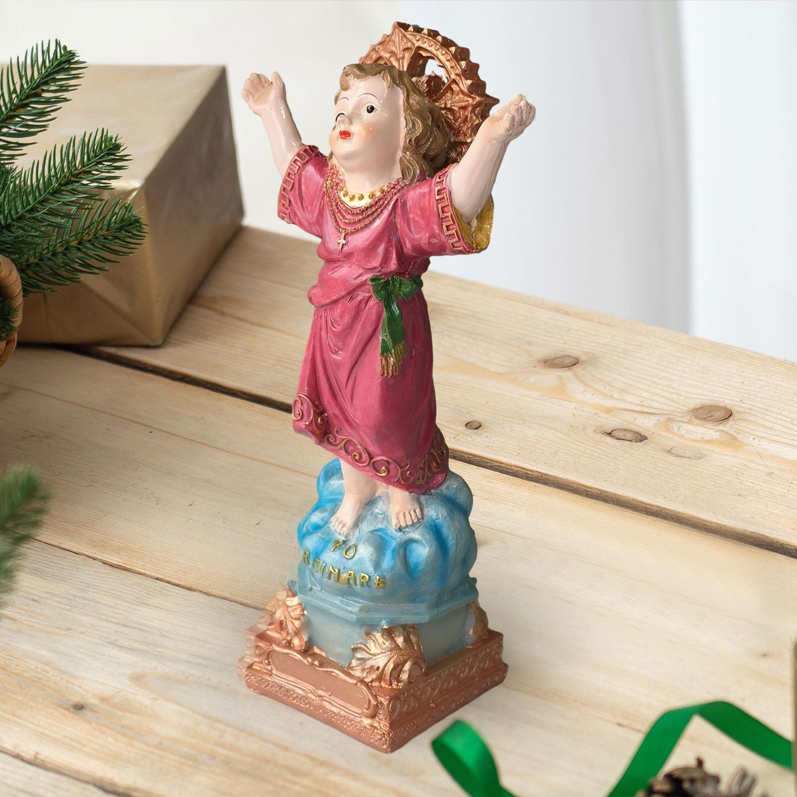 Child Jesus Resin Figures Religious Gifts for Shelf Cabinet Livingroom