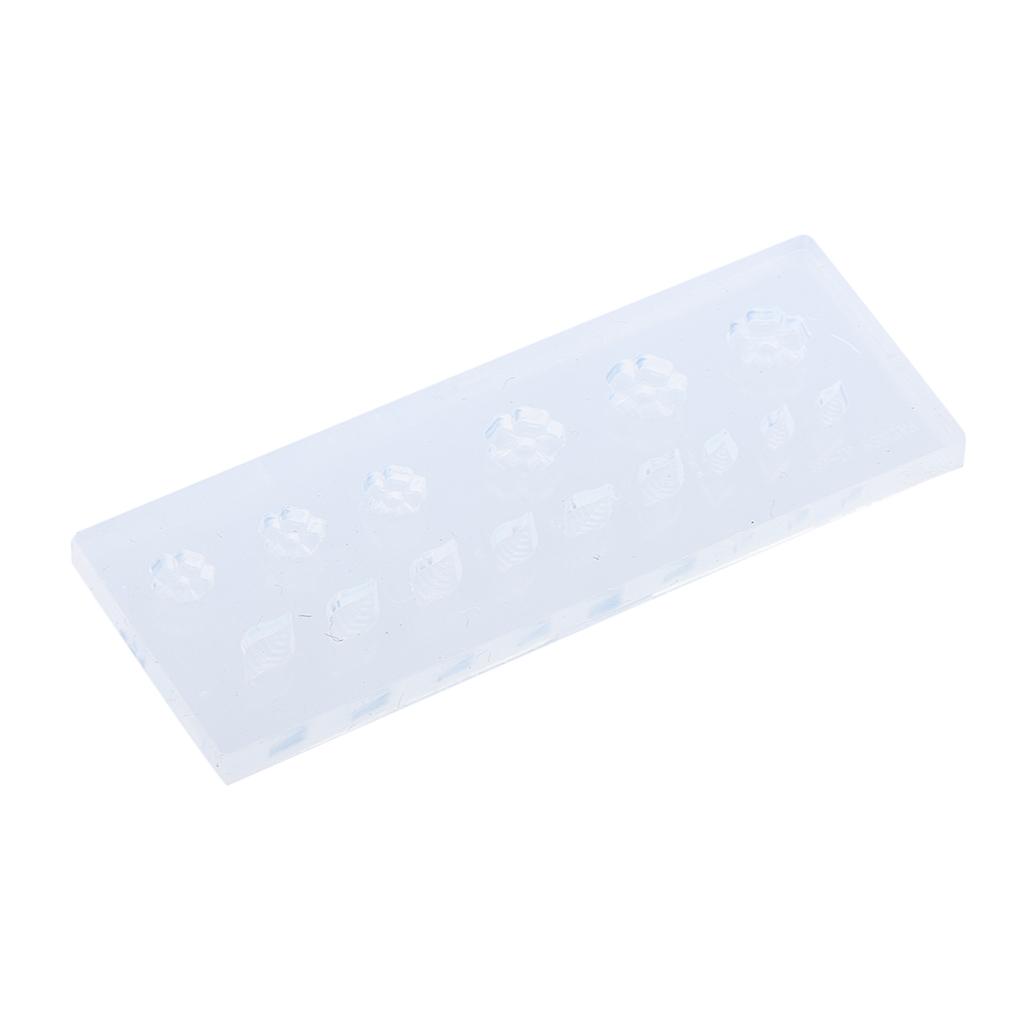 3D Acrylic Powder Sculpture Mold Silicone Nail Art Flower Template Manicure 3
