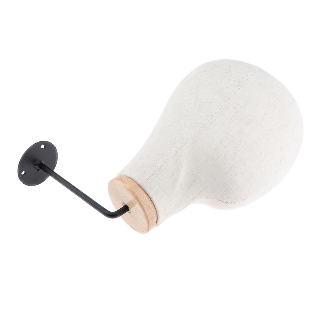 Wall Mounted Mannequin Head Wig Hat Making Glasses Display Model Manikin 3x