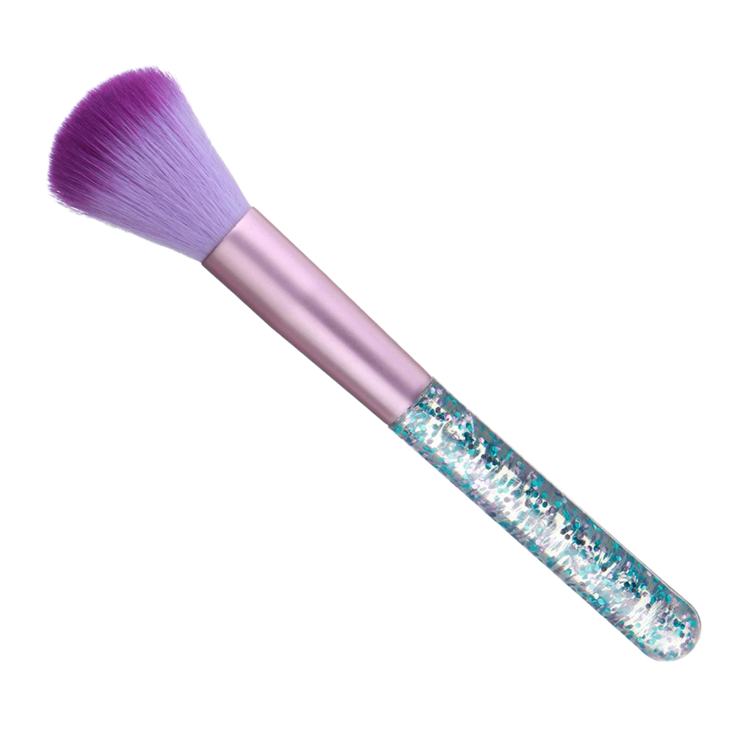 Acrylic Nail Art Dust Cleaner Brush Makeup Powder Remove Tool Purple