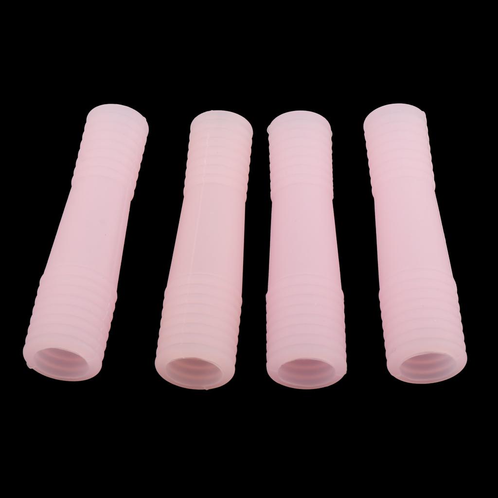 2 Pairs Silicone Cuticle Nipper Dead Skin Clipper Protective Cover Pink