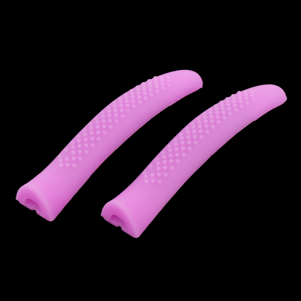 1 Pair Silicone Cuticle Nipper Protective Sleeve Dead Skin Clipper Cover Purple