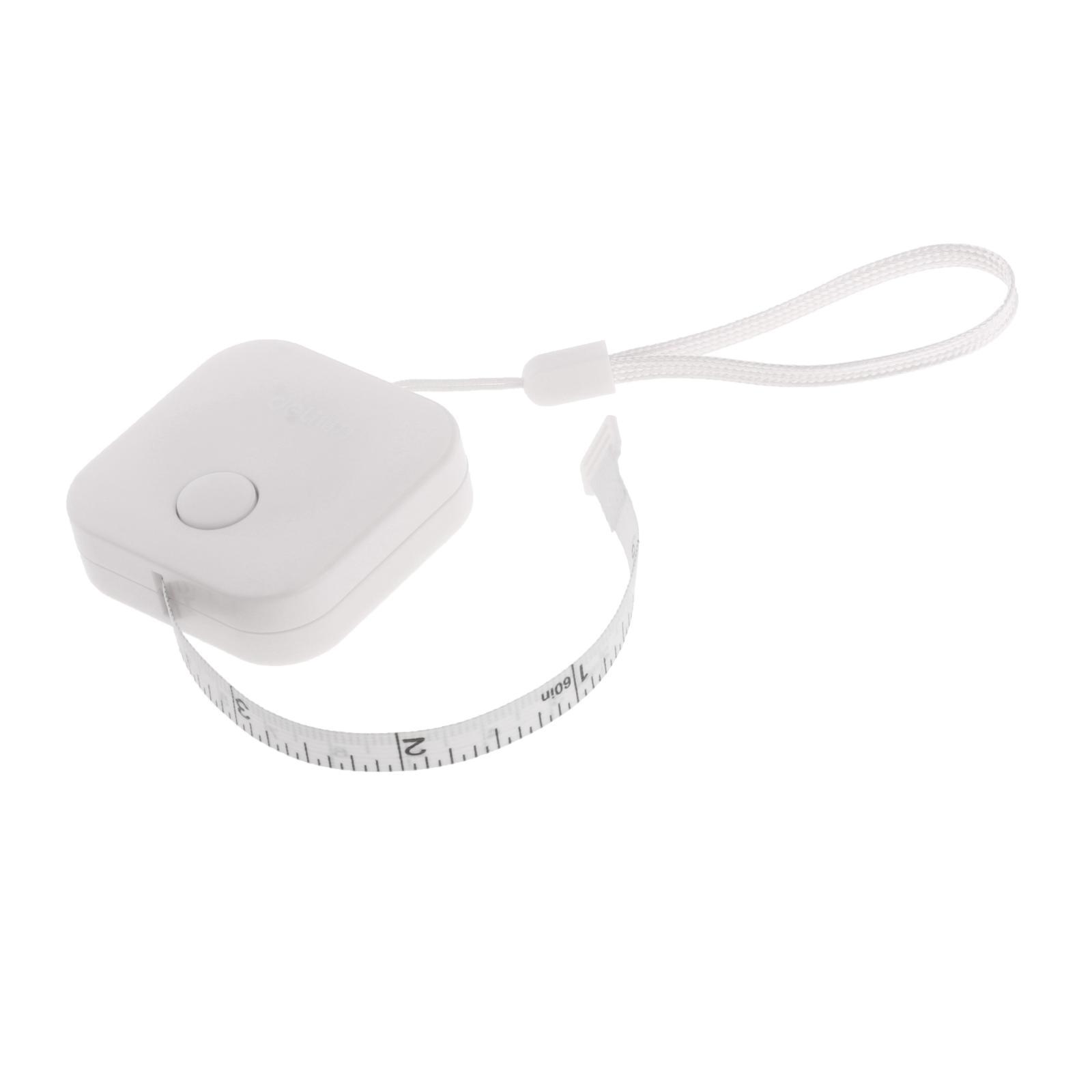 Soft Retractable Mini Tape Measure Tape Clear Marked White