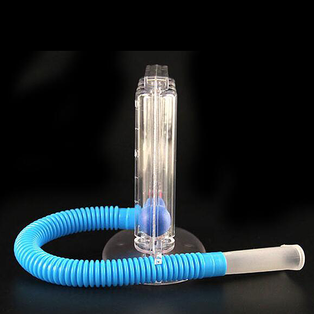 Lung Deep Breathing Trainer Exerciser Device Incentive Spirometer 4 Balls