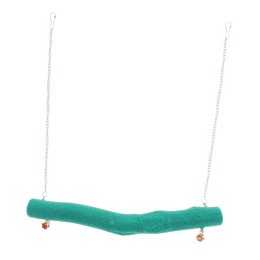 Parrot Birds Swing Matting Perches Paw Grinding Chewing Toy Large