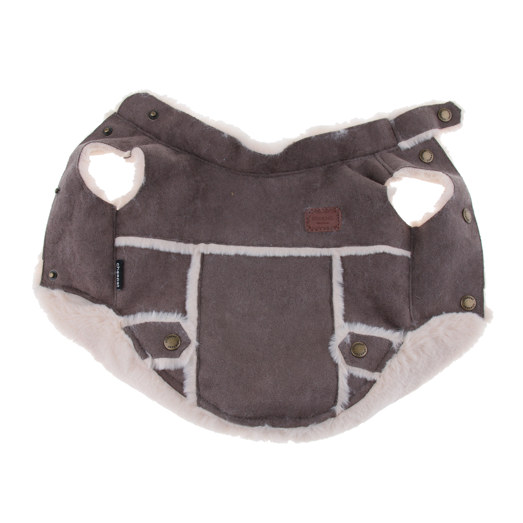 Haustier kleiner Hund Teddy Pudel winddicht Winter Plüsch Weste