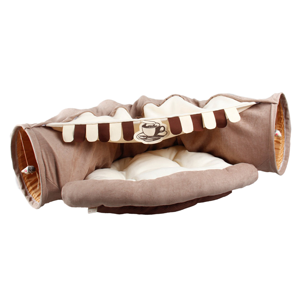 Collapside Lightweight Cat Tunnel Warm Nest Universal f/ 4 Seasons Coffee