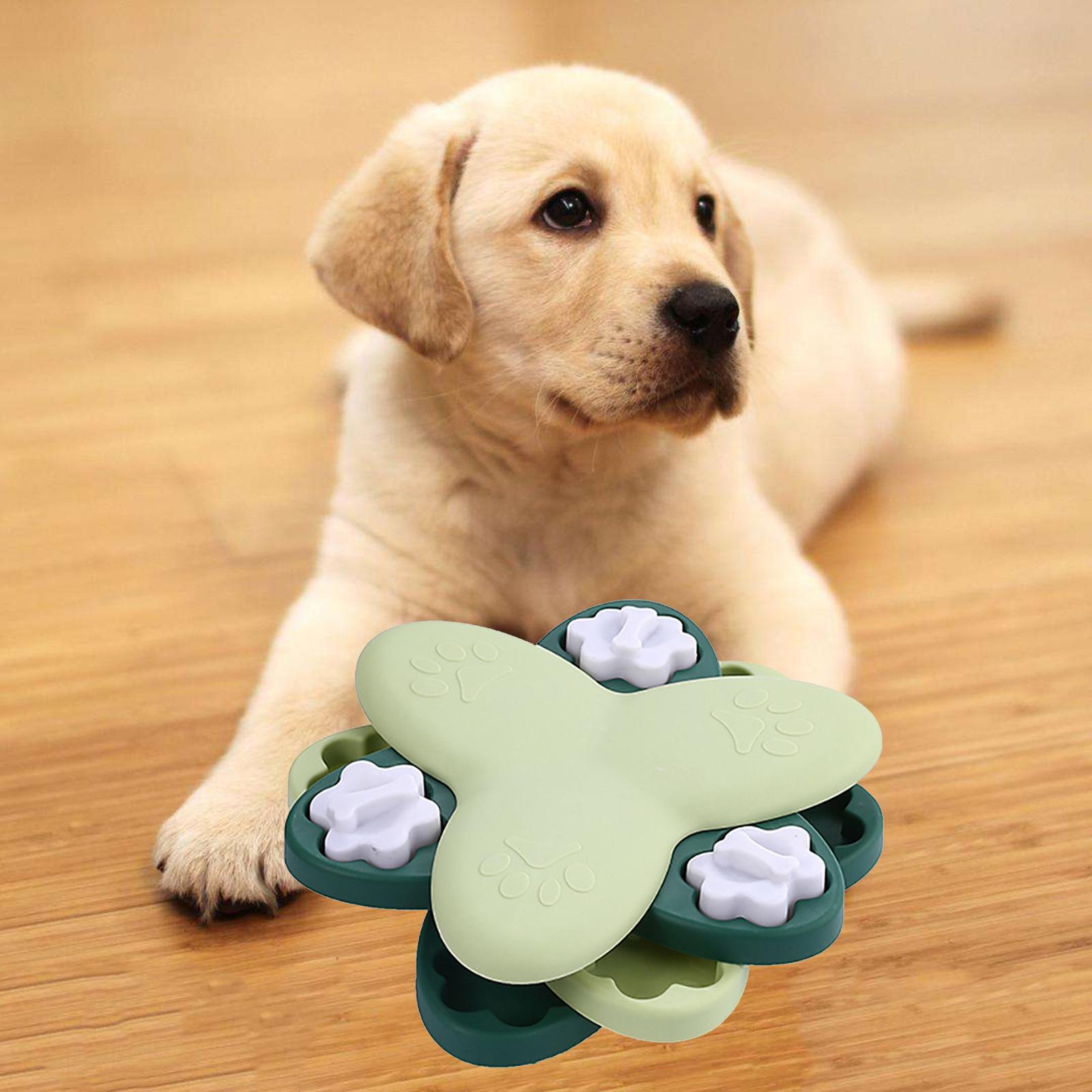 Rotatable Puzzle Feeder 3 Layer Dog Slow Food Toy Pet Education Green