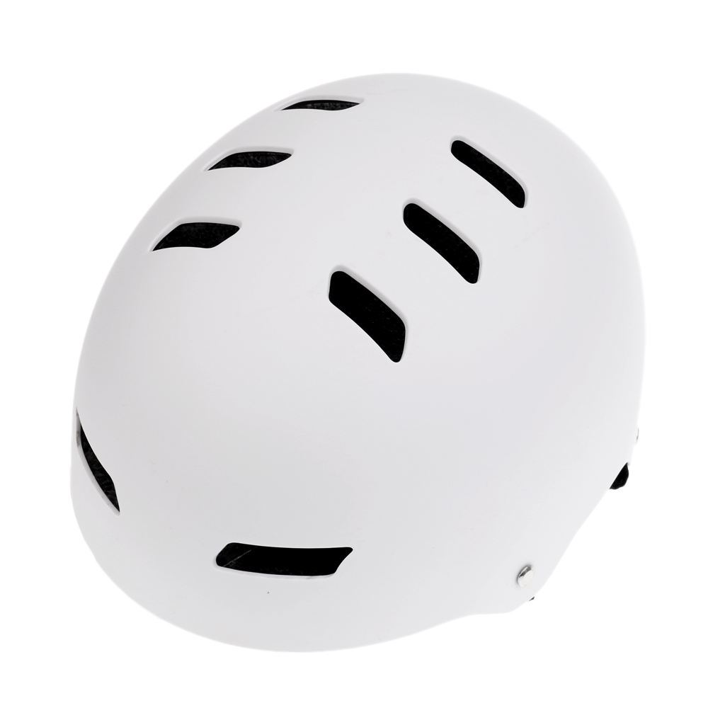 2xCycling Skateboard Helmet Skated Scooter Hard Cap -CE Approved Dumb white