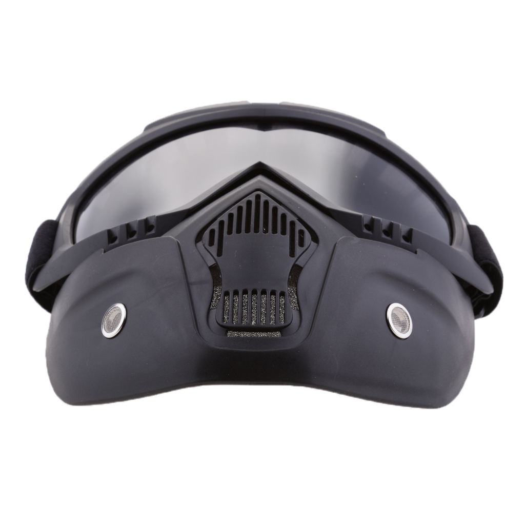 Anti-Fog Face Mask Shield Goggles Motorcycle Helmet Detachable Eyewear | eBay