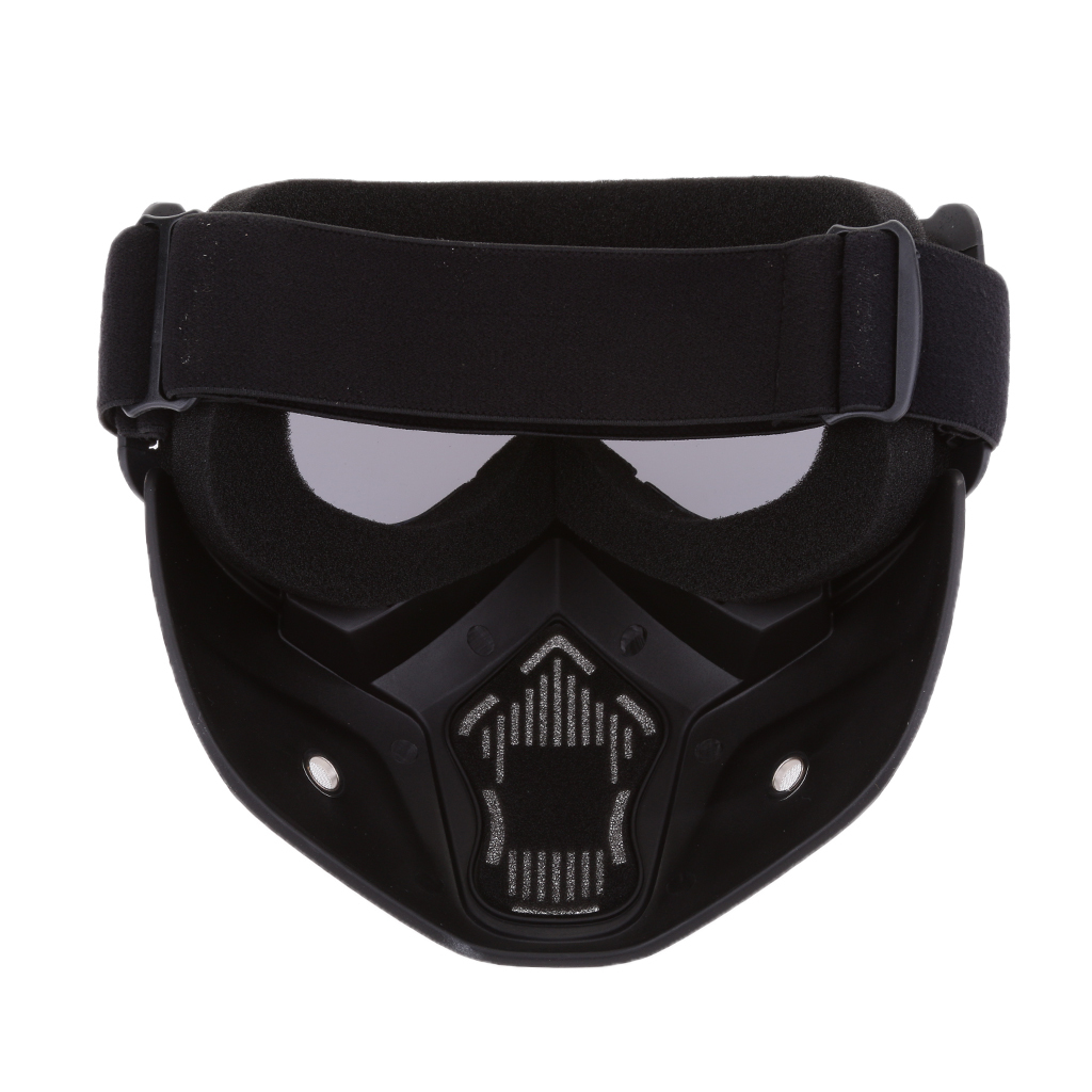 Anti-Fog Face Mask Shield Goggles Motorcycle Helmet Detachable Eyewear