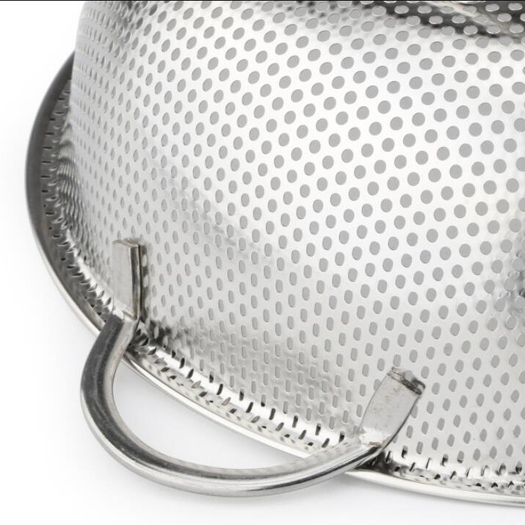 - A 16.5cm e.g. fruit basket vegetables /& fruit and use it for washing or storing rice Rice Drainer Steel Pot Mini Hole Side Bottom Grain Washer Kitchenware Bowl It allows you to strain spaghetti