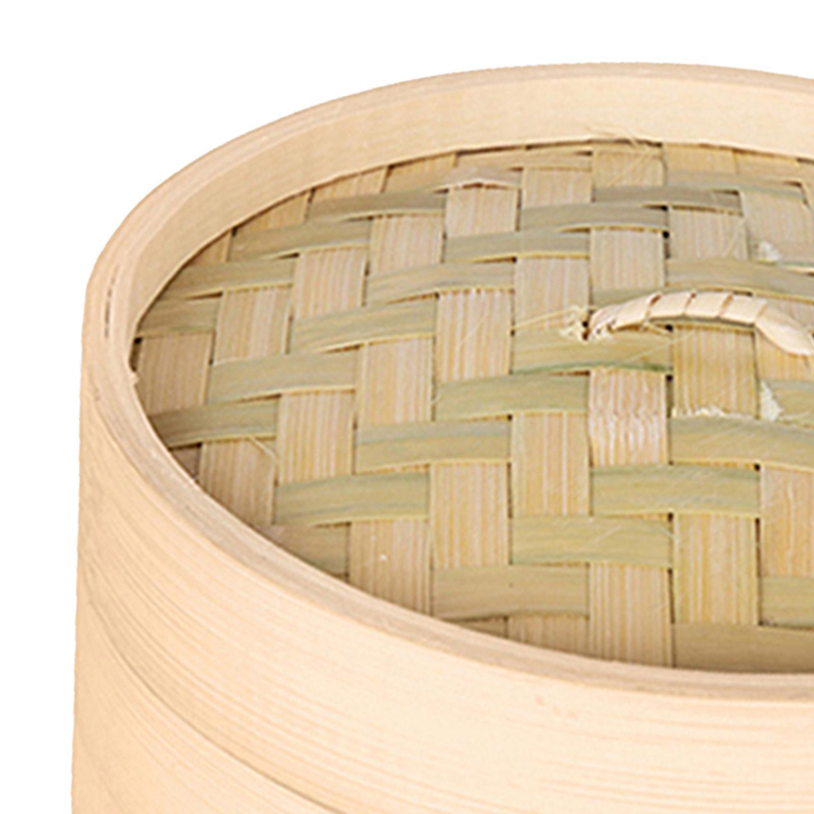 Bamboo Steamer Basket Chinese Rice Cooking Food Cooker 15cm 18cm 21cm