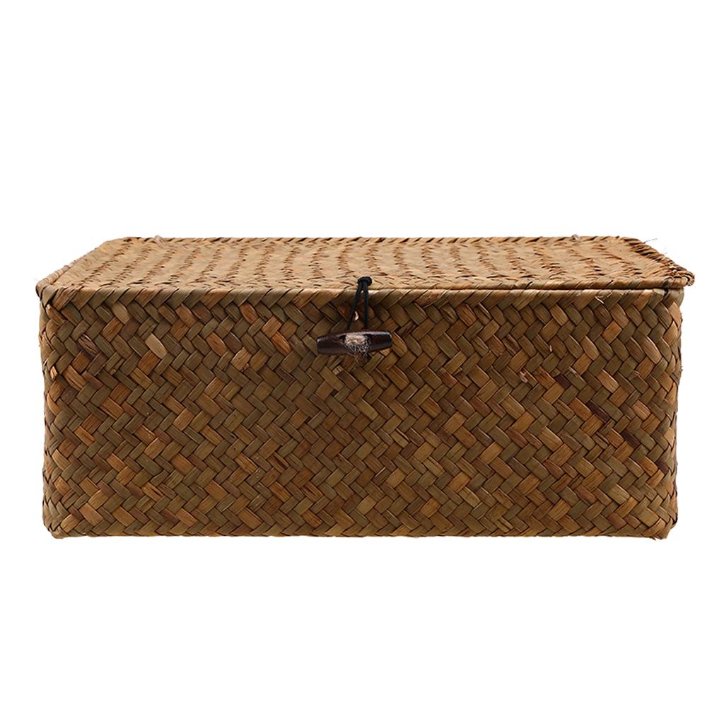 Seagrass Storage Baskets With Lid