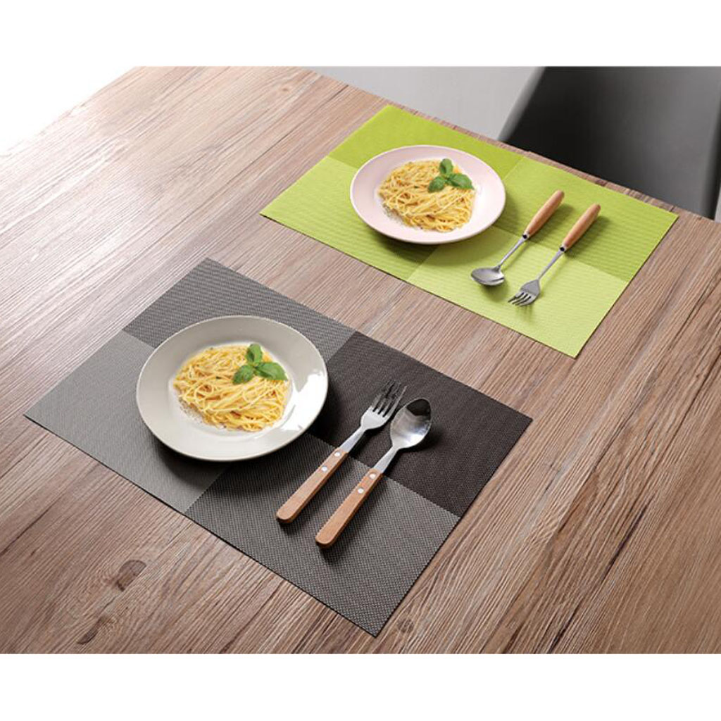 4pcs Anti-slip Table Mat Heat Pad Coaster Kitchen Dining Placemat Green
