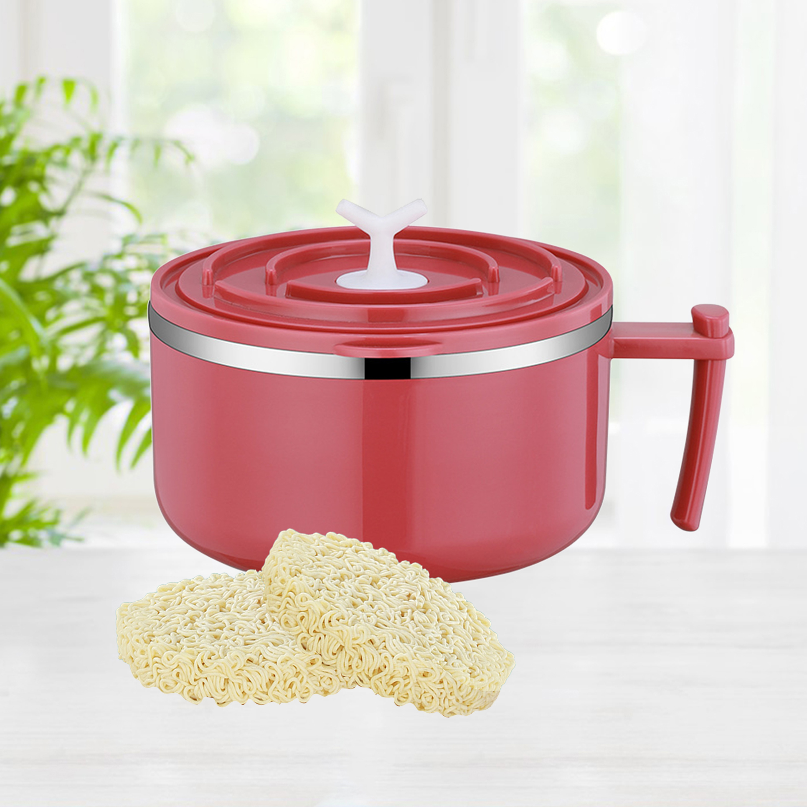 304 Stainless Steel 1000ml Lunch Box Bento Boxes Lunchbox Red