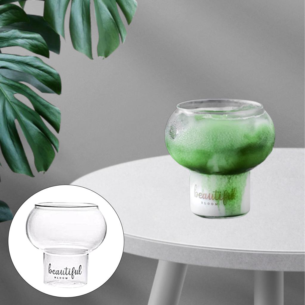 Transparent Cocktail Glass Coffee Tea Beer Juice Yogurt Milk Mug Cup 300ML