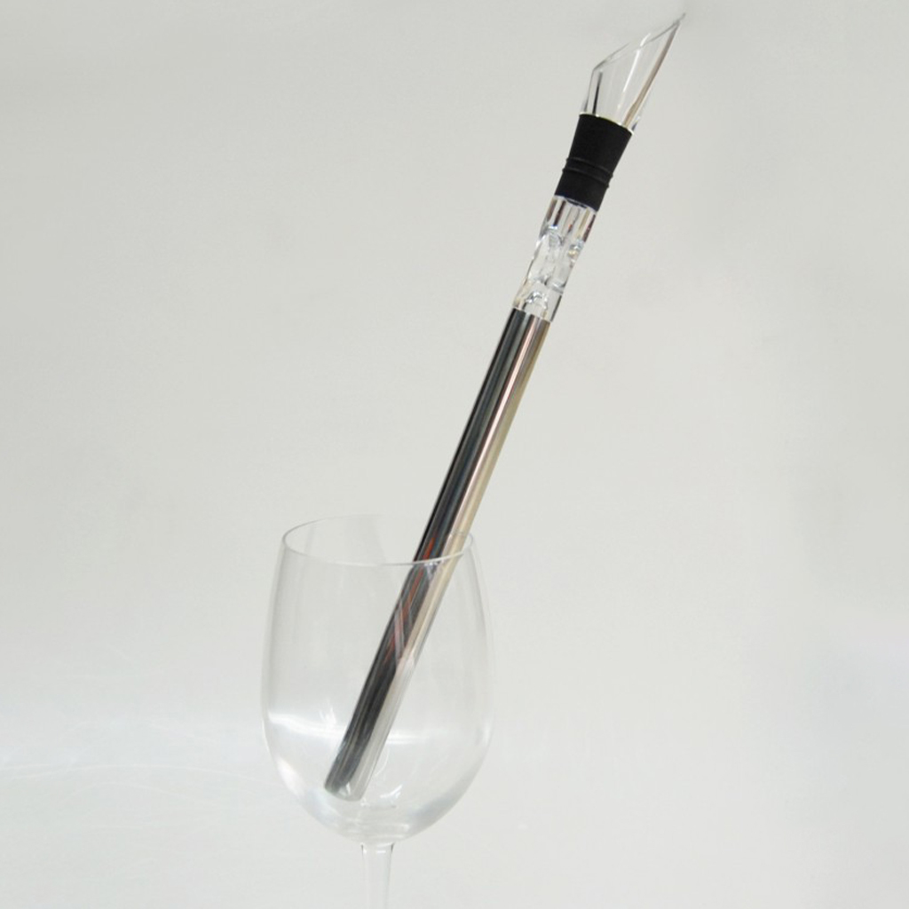 Stainless Steel Wine Bottle Cooler Stick with Pourer for Wine Cocktails 