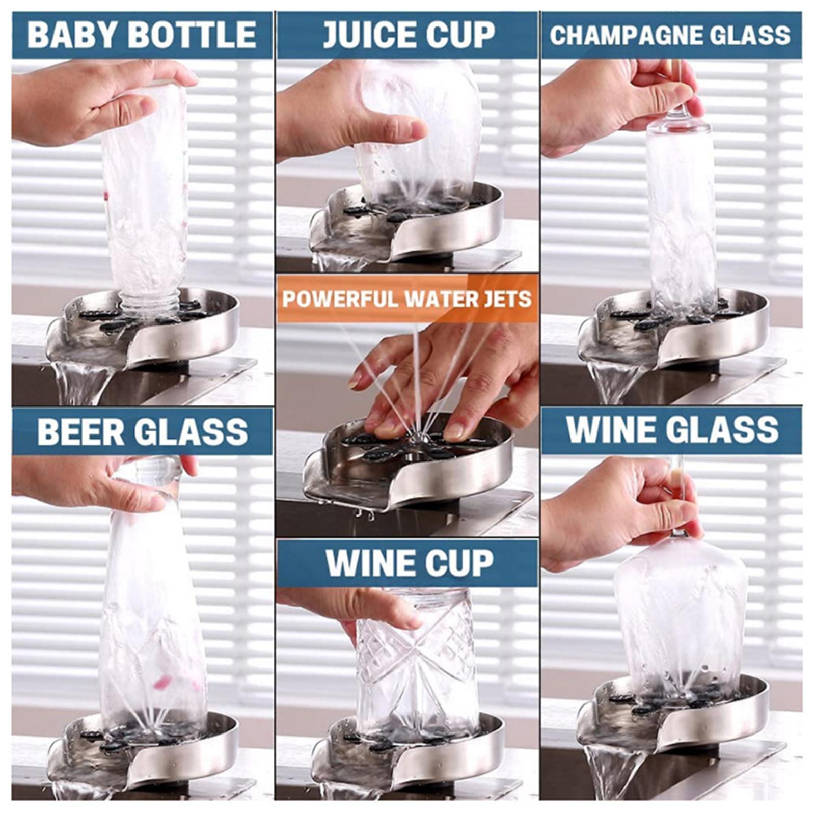 Automatic Faucet Glass Rinser High-Pressure Tool Attachment for Kitchen Suit