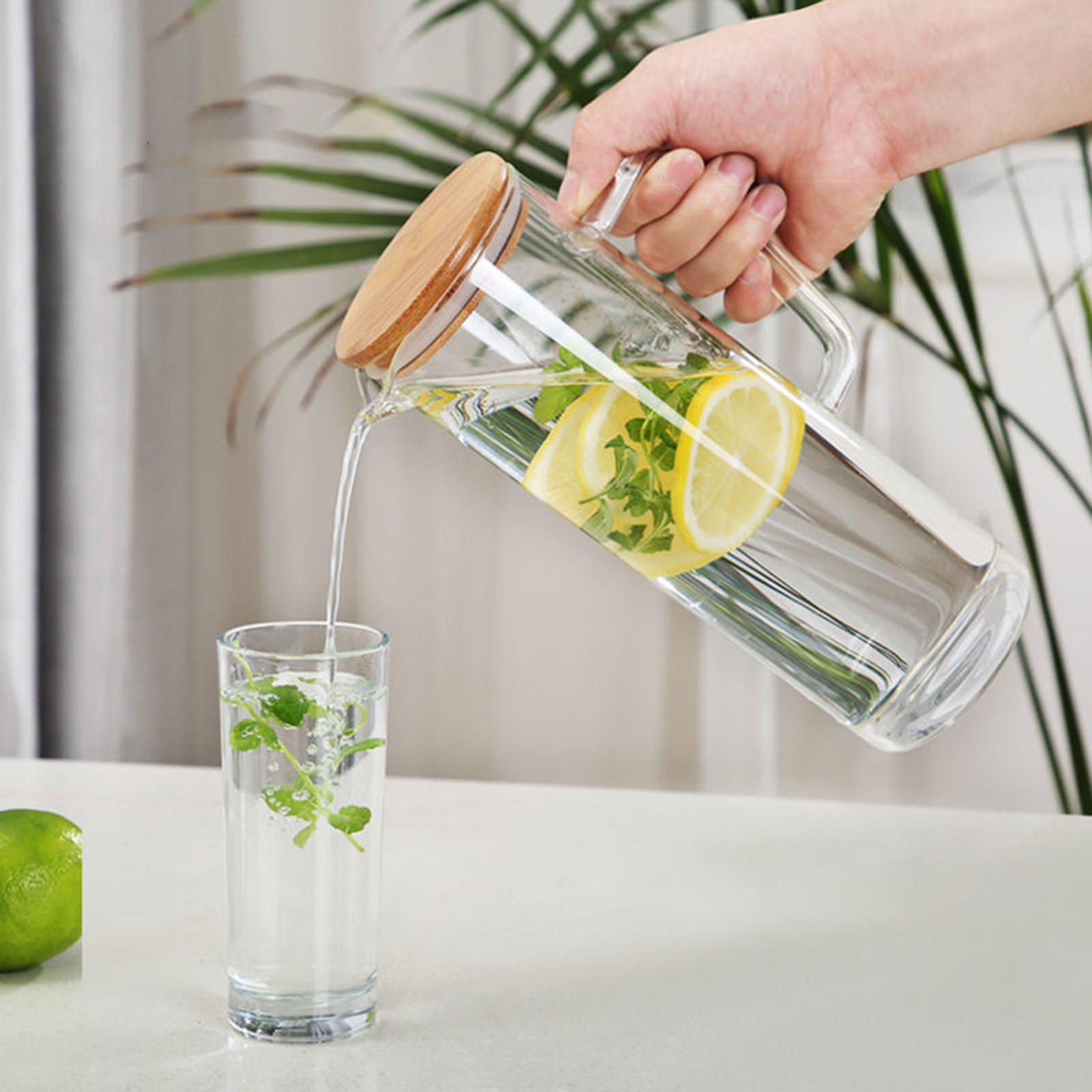 1200ml Water Pitcher Clear Airtight Cold Water Bottle for Lemonade Gifts