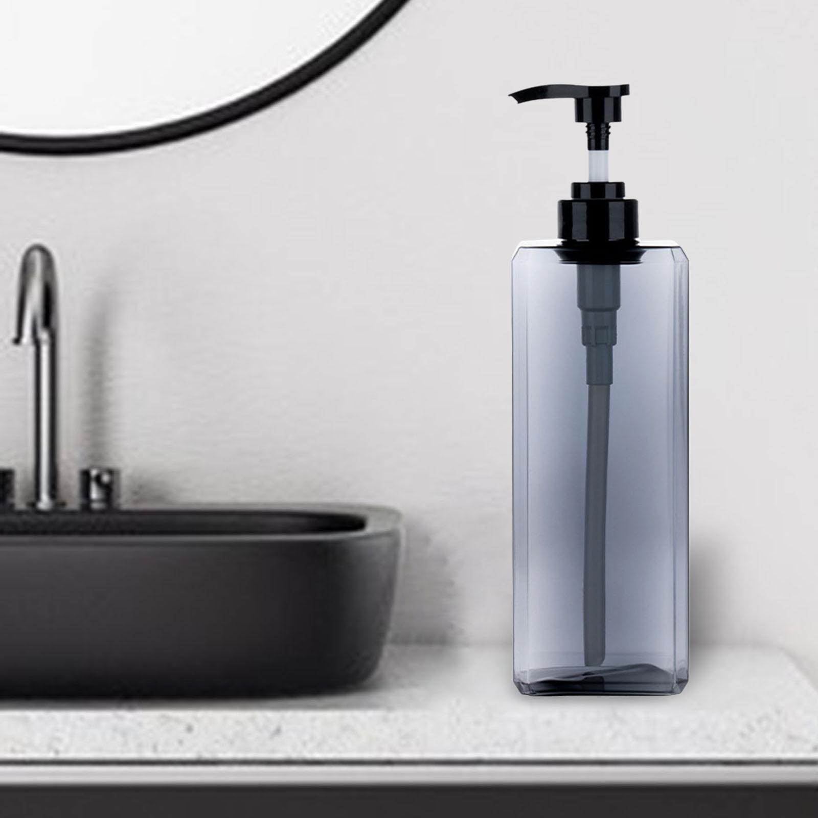 Simple Soap Dispenser Bottle Shower Bottle Pump 1000ml grey
