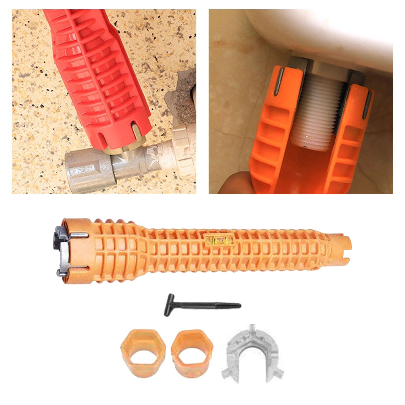 Multifunction Faucet Wrench Sink Installer Tool Removal Nut Wrench for Pipe