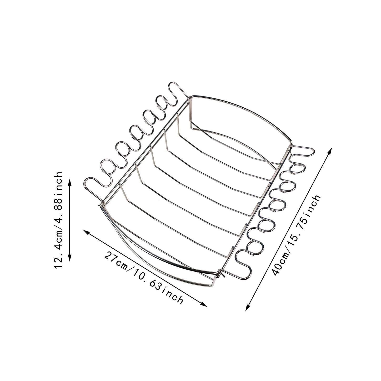 Ribs Rack Space Saving Wing Rack for Holiday Gathering Family Feasts