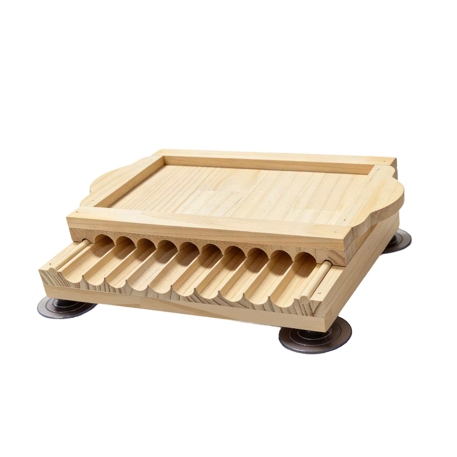 Wood Meatball Maker Smooth Ball Rolling Board for Home Cooking Kitchen 9g 22mm