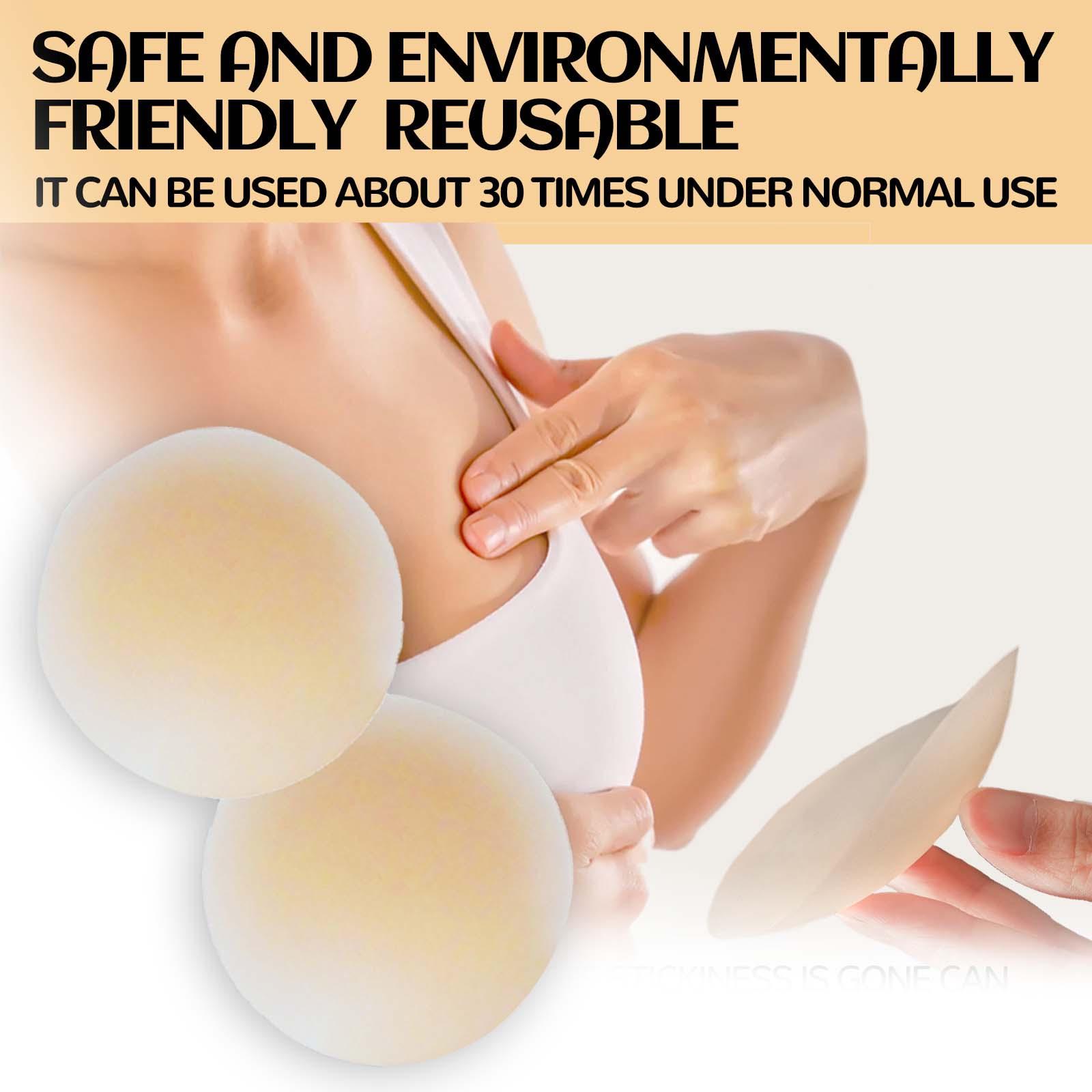 1 Pair Breast Pasties Reusable for Swimwear Sleeveless Dress Bathing suits