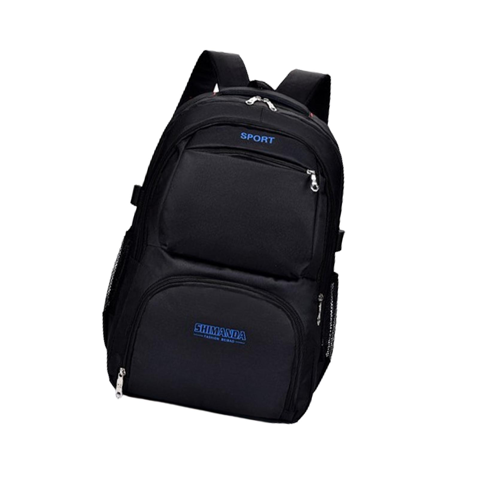 Laptop Backpack Wear Resistant Nylon Fits 15.6inch Notebook College Backpack Blue