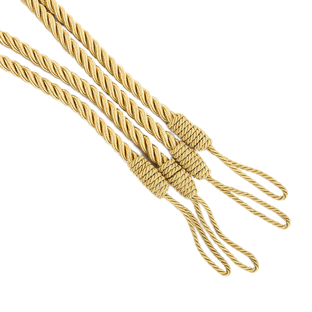 4x Gardinenbänder Im Boho-Stil - Vorhalter Aus Baumwolle & Hanf Ohne Bohren