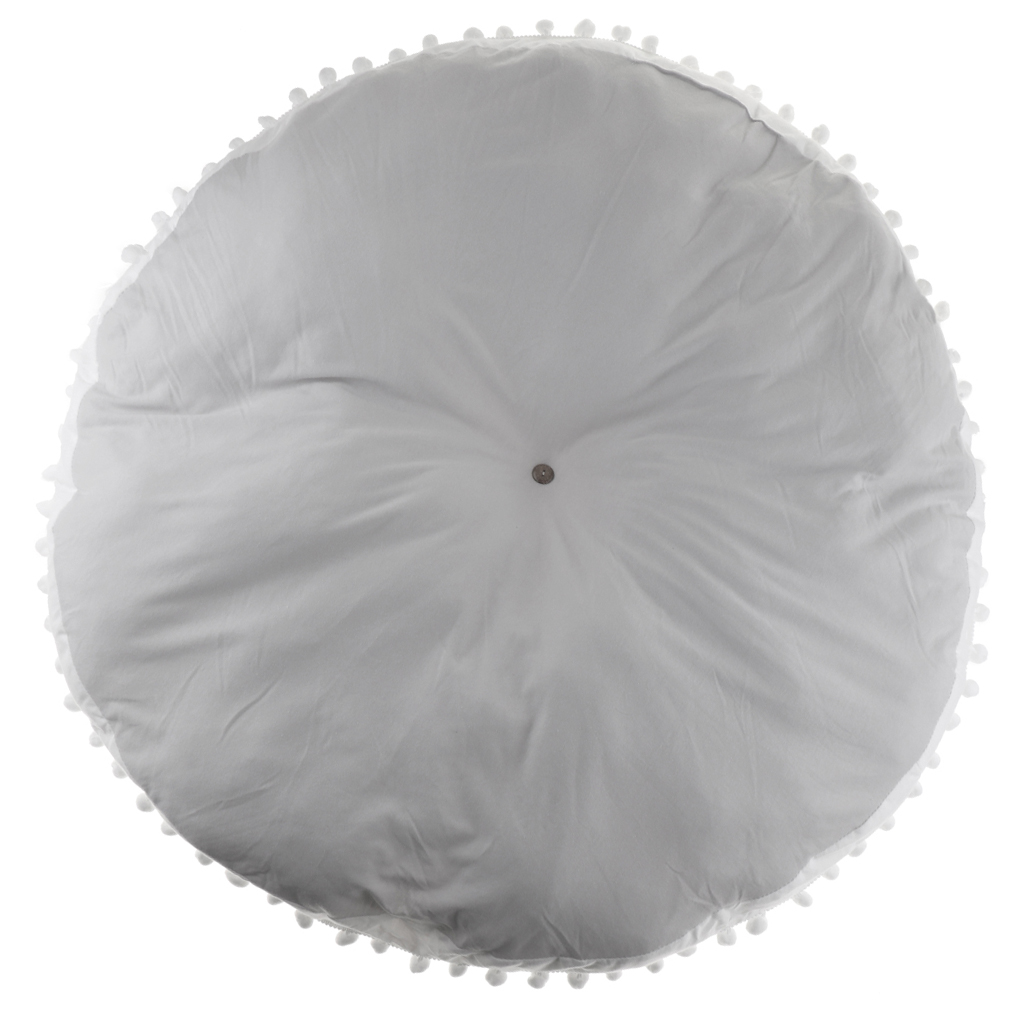 90cm Cotton Round Baby Crawling Mat Activity Gym Play Mat Carpet Gray