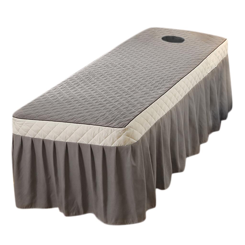 SPA Massage Table Skirt Beauty Bed Quilted Sheet