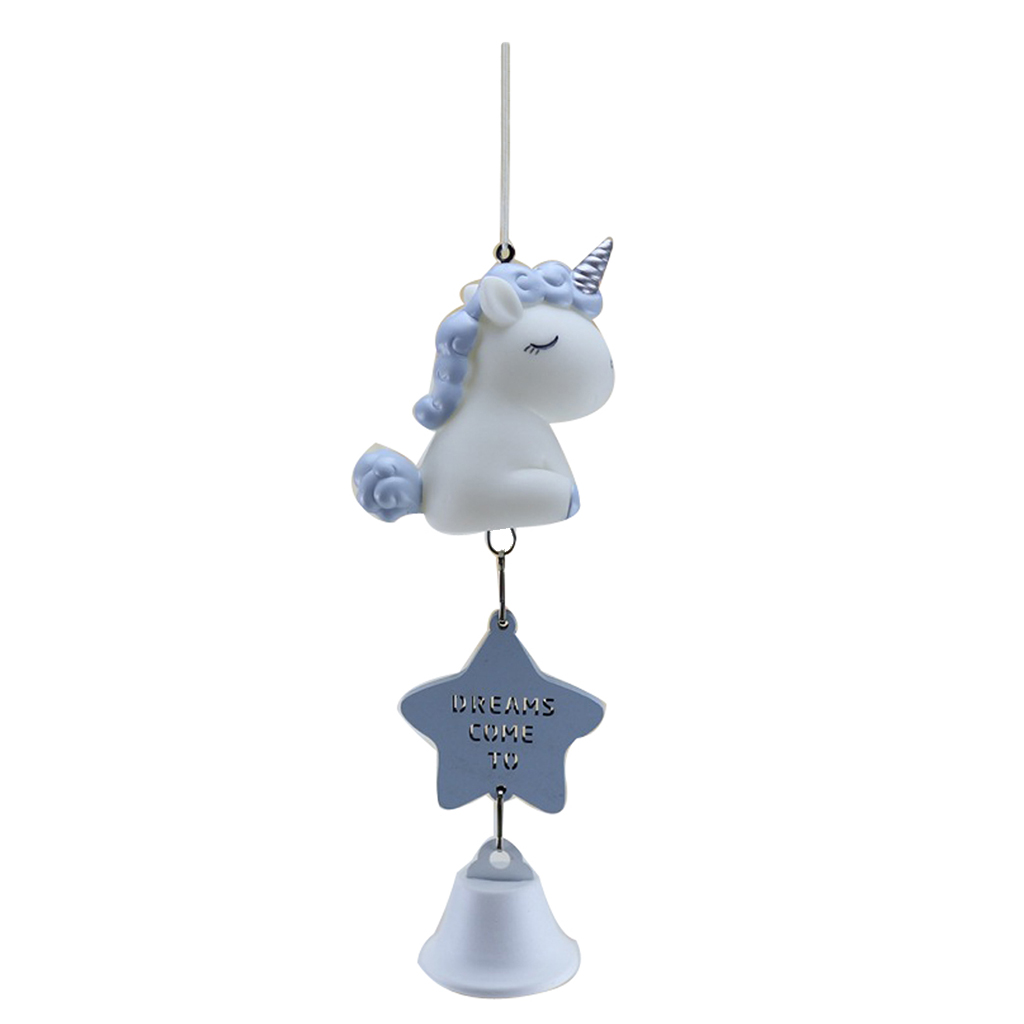 Cartoon Animal Wind Chimes Hanging Bell Musical Ornaments Wind Chime  Blue