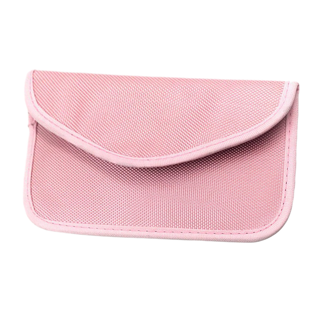 Signal Blocking Bag Anti-Radiation Signal Shielding Pouch Wallet Case Pink