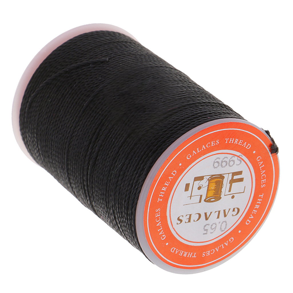 Waxed Polyester Thread for Leather Clothes Shoes Bags Sewing Stitching 0.65mm - Picture 8 of 29