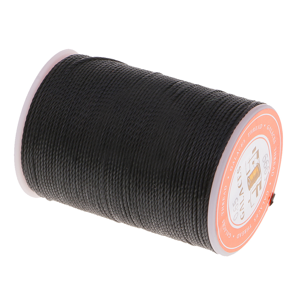 Waxed Polyester Thread for Leather Clothes Shoes Bags Sewing Stitching 0.65mm - Picture 7 of 29