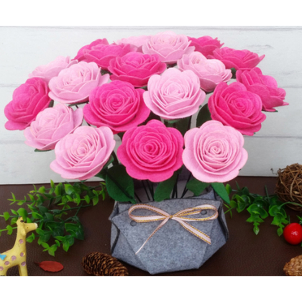Fake Flower Felt Making Kits for Beginners Starter Needle Felting Supplies