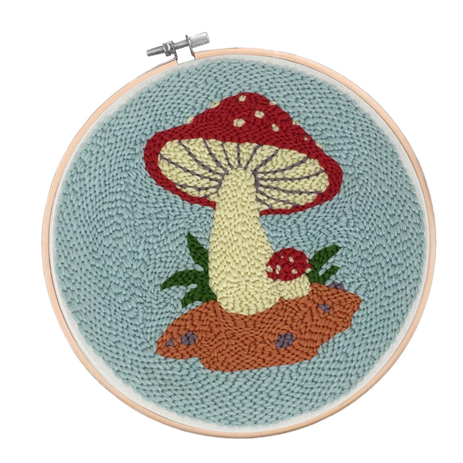 Punch Needle Kit Mushroom