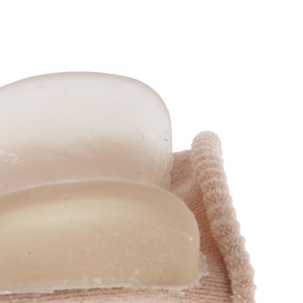 3x2Pcs Silicone Tube Sleeve Big Toe Orthotics Straightener Separator Spacer