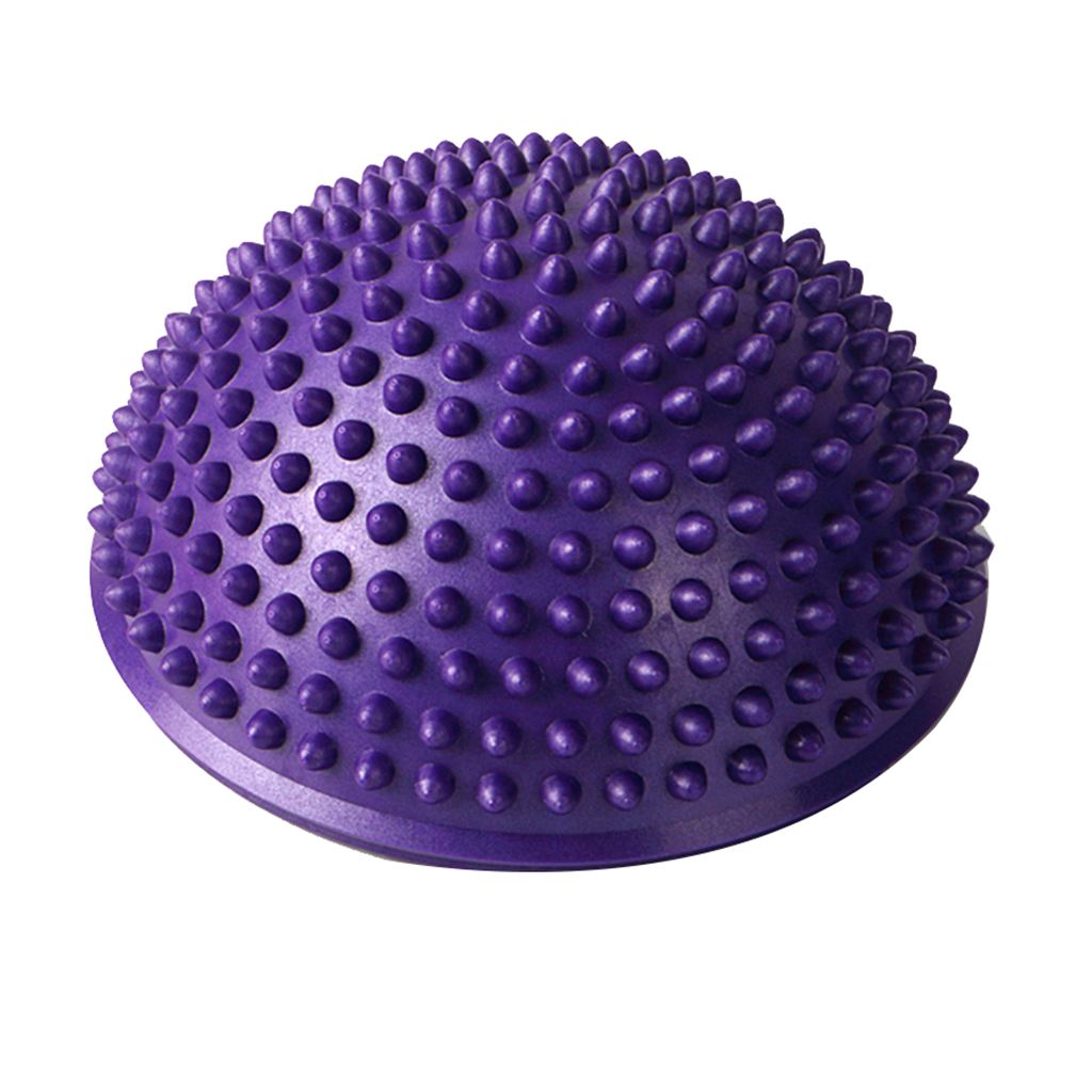 Semi-Circular Durian Ball Inflatable Yoga Balls Fitness Balance Ball Purple