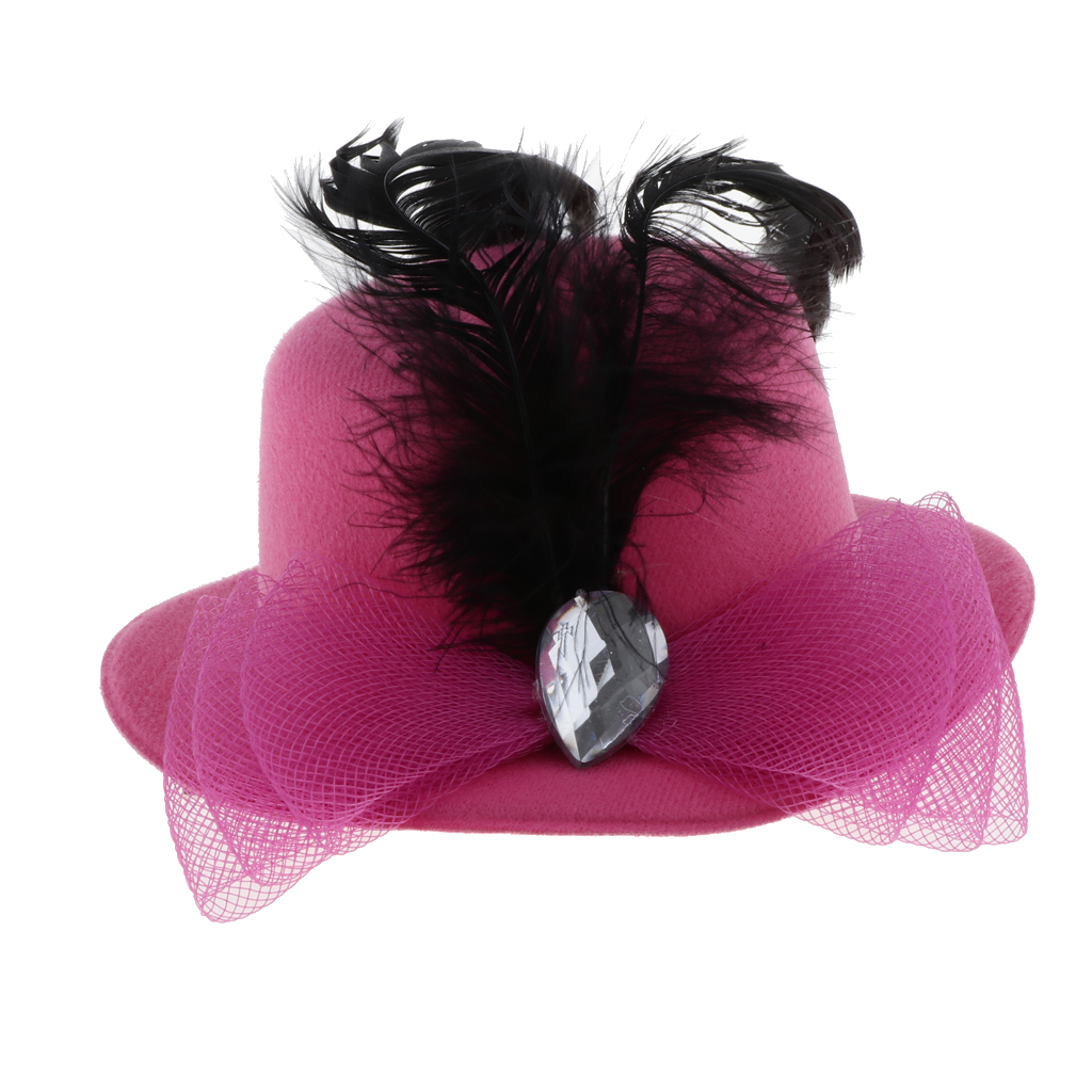 Flower Hair Clip Feathers Small Mini 